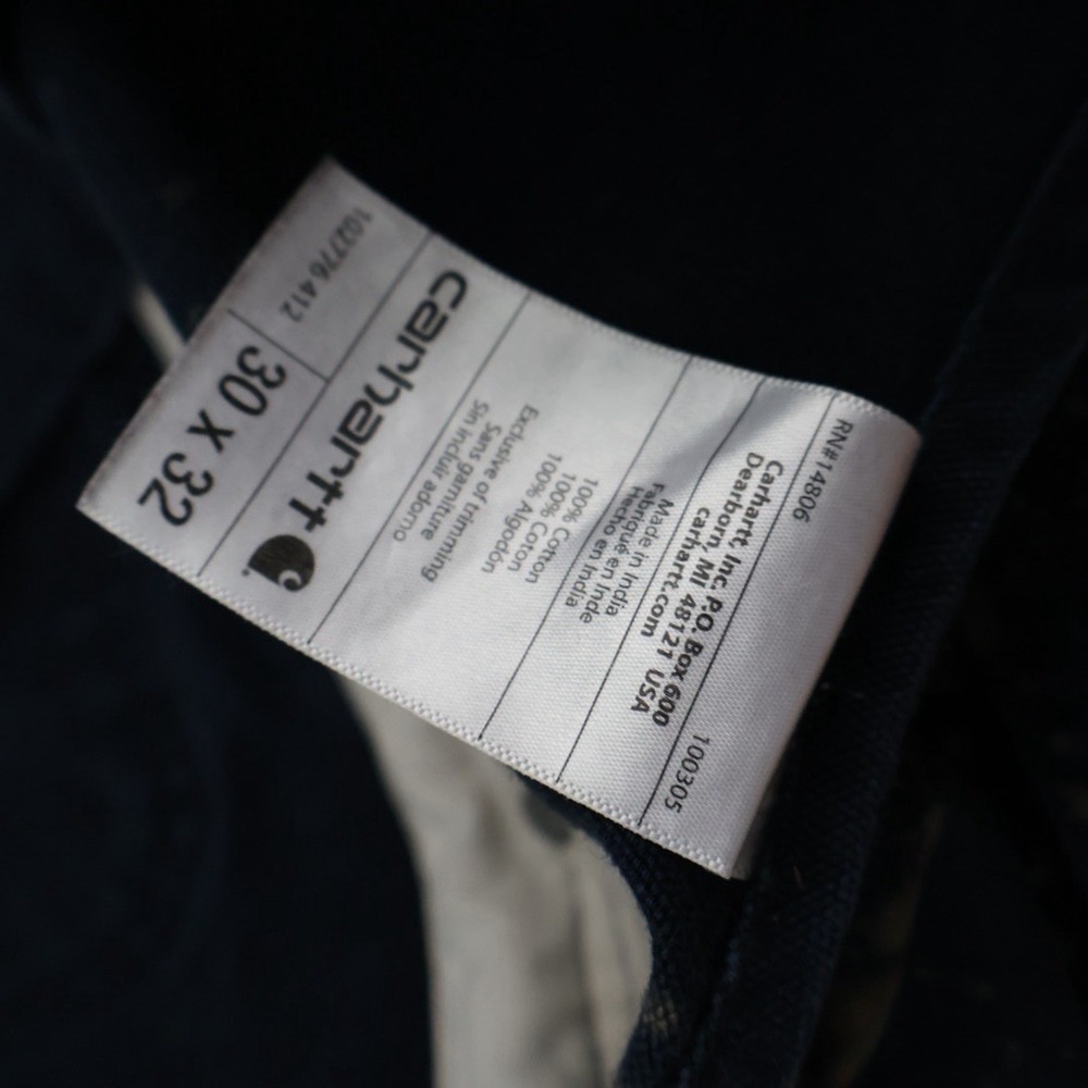 custom-distressed‎ Carhartt bib overalls Cutoff Shorts. Size 30 Navy Blue Cargo - Picture 6 of 8